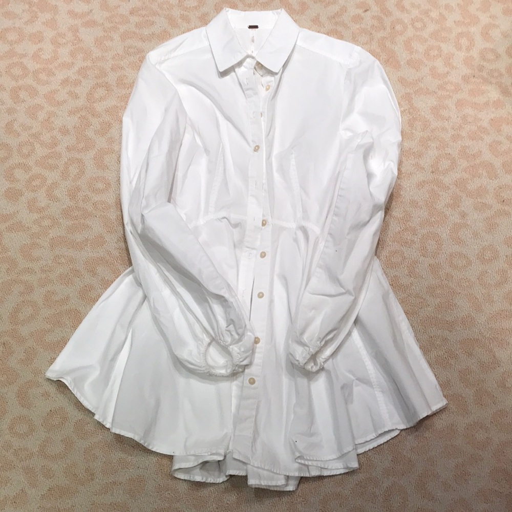 White Button Down Blouse - image 1
